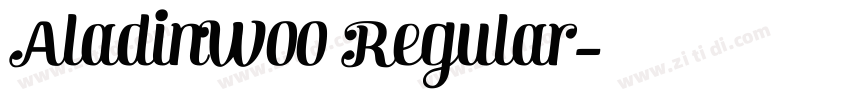 AladinW00 Regular字体转换 AladinW00 Regular字体转换